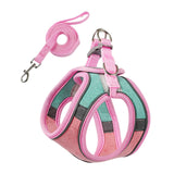 Maxbell Cat Harness and Leash Set Escape Proof Lightweight Soft Padded Kitty Harness S Pink and Green
