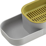 Maxbell Seed Sprouter Tray Hydroponic Cat Grass Box for Seedling Greenhouse Planting Gray