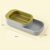 Maxbell Seed Sprouter Tray Hydroponic Cat Grass Box for Seedling Greenhouse Planting Gray