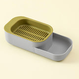 Maxbell Seed Sprouter Tray Hydroponic Cat Grass Box for Seedling Greenhouse Planting Gray