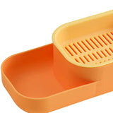 Maxbell Seed Sprouter Tray Hydroponic Cat Grass Box for Seedling Greenhouse Planting Orange