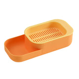Maxbell Seed Sprouter Tray Hydroponic Cat Grass Box for Seedling Greenhouse Planting Orange