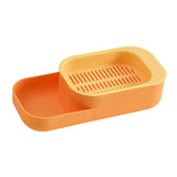 Maxbell Seed Sprouter Tray Hydroponic Cat Grass Box for Seedling Greenhouse Planting Orange