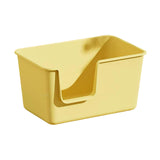 Maxbell Pet Litter Tray Litter Pan Cage Kitty Easy to Clean Open Top Cats Litter Box Yellow