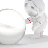 Maxbell Glass Ball Night Light for Kid Glass Globe Lamp for Desk Nursery Decoration Milky Galaxy