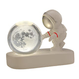 Maxbell Glass Ball Night Light for Kid Glass Globe Lamp for Desk Nursery Decoration Moon