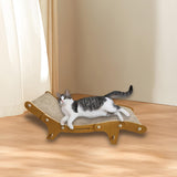 Maxbell Cat Scratch Pad Interactive Play Toy Cat Cardboard Bed for Indoor Pet Kitten