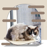 Maxbell Cat Bed Hammock Easy to Use Lounge Mount Window Bed for Ceramic Tile Napping