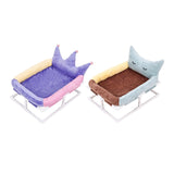 Maxbell Elevated Cat Bed Anti Slip Bottom Nests Kennel Pad for Couches Chairs Indoor Violet