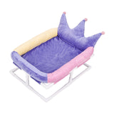 Maxbell Elevated Cat Bed Anti Slip Bottom Nests Kennel Pad for Couches Chairs Indoor Violet