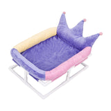 Maxbell Elevated Cat Bed Anti Slip Bottom Nests Kennel Pad for Couches Chairs Indoor Violet