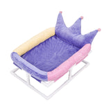 Maxbell Elevated Cat Bed Anti Slip Bottom Nests Kennel Pad for Couches Chairs Indoor Violet