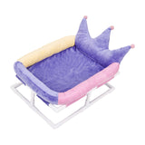 Maxbell Elevated Cat Bed Anti Slip Bottom Nests Kennel Pad for Couches Chairs Indoor Violet