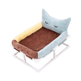 Maxbell Elevated Cat Bed Anti Slip Bottom Nests Kennel Pad for Couches Chairs Indoor Brown