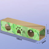Maxbell Cat Scratching House Play Tunnel Hideaway for Indoor Cat Kitty Small Animals XL Green