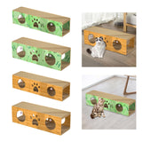 Maxbell Cat Scratching House Play Tunnel Hideaway for Indoor Cat Kitty Small Animals XL Green