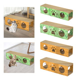 Maxbell Cat Scratching House Play Tunnel Hideaway for Indoor Cat Kitty Small Animals XL Green