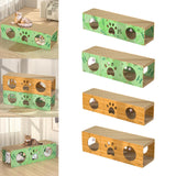 Maxbell Cat Scratching House Play Tunnel Hideaway for Indoor Cat Kitty Small Animals XL Green