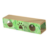 Maxbell Cat Scratching House Play Tunnel Hideaway for Indoor Cat Kitty Small Animals XL Green