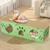 Maxbell Cat Scratching House Play Tunnel Hideaway for Indoor Cat Kitty Small Animals 2XL Green