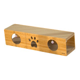 Maxbell Cat Scratching House Play Tunnel Hideaway for Indoor Cat Kitty Small Animals XL Yellow