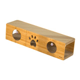 Maxbell Cat Scratching House Play Tunnel Hideaway for Indoor Cat Kitty Small Animals XL Yellow