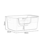 Maxbell Open Litter Box Cats Toilet with Hollow Handles Easy to Clean for Indoor Cats purple