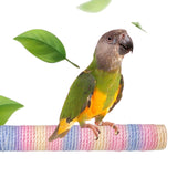 Maxbell Pet Parrot Perch Claw Beak Grinding Bar Bird Stand Pole for Medium Cockatiel