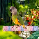 Maxbell Pet Parrot Perch Claw Beak Grinding Bar Bird Stand Pole for Medium Cockatiel