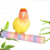 Maxbell Pet Parrot Perch Claw Beak Grinding Bar Bird Stand Pole for Medium Cockatiel