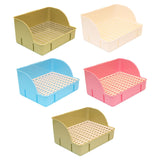 Maxbell Rabbit Litter Box Pee Pan Tray Pet Toilet for Small Animals Chinchillas Rats green steel mesh