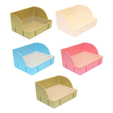 Maxbell Rabbit Litter Box Pee Pan Tray Pet Toilet for Small Animals Chinchillas Rats green steel mesh