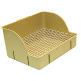 Maxbell Rabbit Litter Box Pee Pan Tray Pet Toilet for Small Animals Chinchillas Rats green steel mesh
