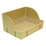 Maxbell Rabbit Litter Box Pee Pan Tray Pet Toilet for Small Animals Chinchillas Rats green steel mesh