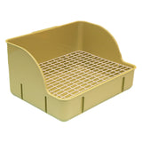 Maxbell Rabbit Litter Box Pee Pan Tray Pet Toilet for Small Animals Chinchillas Rats green steel mesh