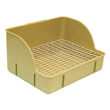 Maxbell Rabbit Litter Box Pee Pan Tray Pet Toilet for Small Animals Chinchillas Rats green steel mesh