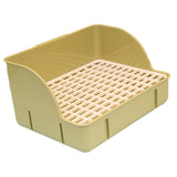 Maxbell Rabbit Litter Box Pee Pan Tray Pet Toilet for Small Animals Chinchillas Rats green pp mesh