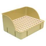 Maxbell Rabbit Litter Box Pee Pan Tray Pet Toilet for Small Animals Chinchillas Rats green pp mesh