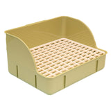 Maxbell Rabbit Litter Box Pee Pan Tray Pet Toilet for Small Animals Chinchillas Rats green pp mesh