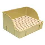 Maxbell Rabbit Litter Box Pee Pan Tray Pet Toilet for Small Animals Chinchillas Rats green pp mesh