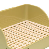 Maxbell Rabbit Litter Box Pee Pan Tray Pet Toilet for Small Animals Chinchillas Rats green pp mesh