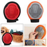 Maxbell Pet Grooming Glove Massage Pet Hair Remover Tool for Cats Small Animals Dogs Black Red