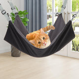 Maxbell Cat Hammock Bed Hanging Soft Pet Bed for Indoor Cats Pet Accessories Rabbits black