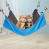 Maxbell Cat Hammock Bed Hanging Soft Pet Bed for Indoor Cats Pet Accessories Rabbits blue