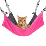 Maxbell Cat Hammock Bed Hanging Soft Pet Bed for Indoor Cats Pet Accessories Rabbits rose red
