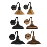 Maxbell Industrial Wall Sconce Lamp Vintage E27 Lights for Kitchen Reading Decor Style A