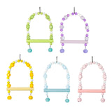 Maxbell Bird Toy Pet Hanging Ladder Bridge Climbing Swing for Conures Budgie Hamster Green