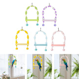 Maxbell Bird Toy Pet Hanging Ladder Bridge Climbing Swing for Conures Budgie Hamster Green