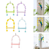 Maxbell Bird Toy Pet Hanging Ladder Bridge Climbing Swing for Conures Budgie Hamster Green