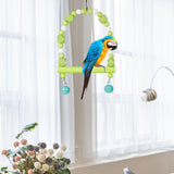 Maxbell Bird Toy Pet Hanging Ladder Bridge Climbing Swing for Conures Budgie Hamster Green